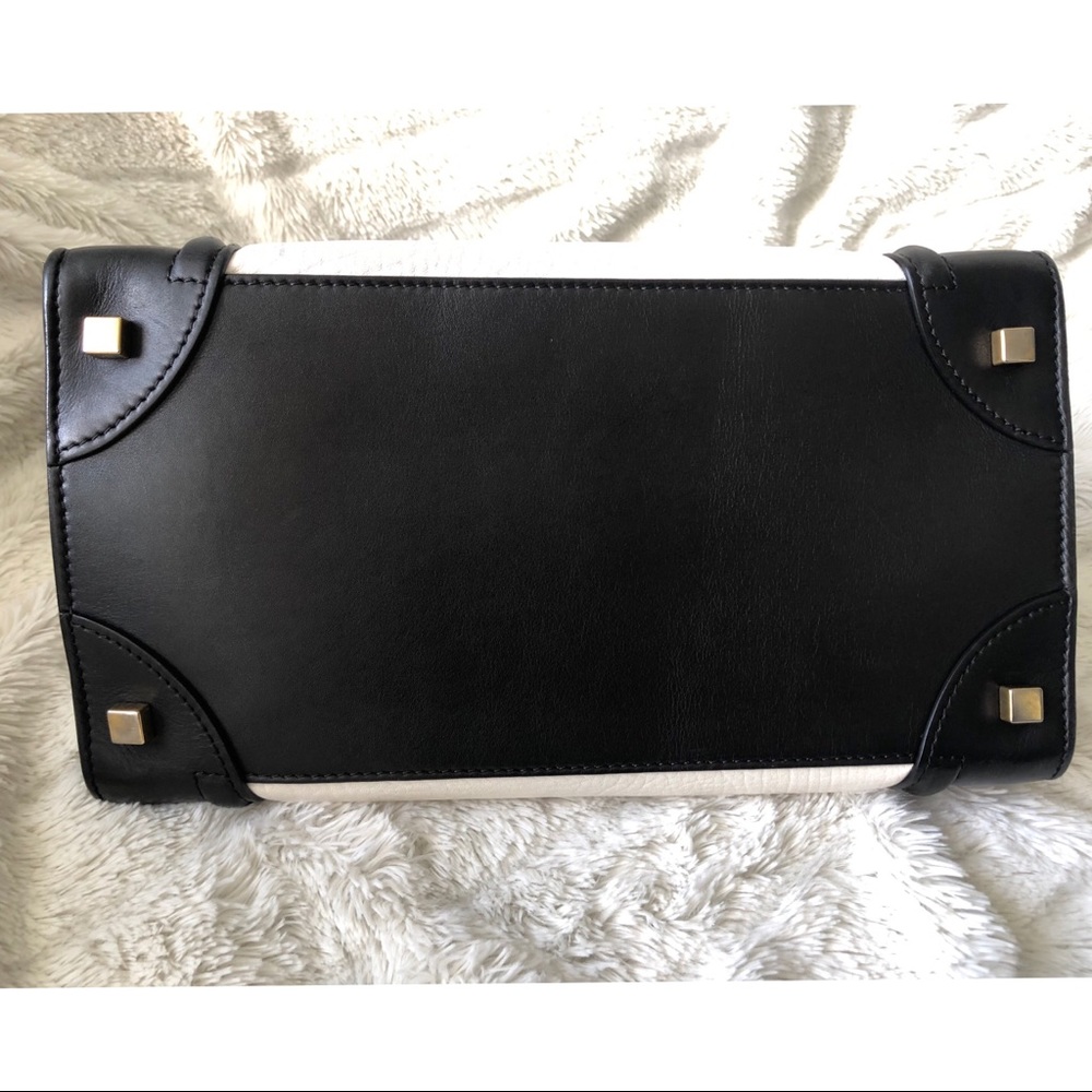 Celine Mini Luggage Tote Black & White - Picture 5 of 8